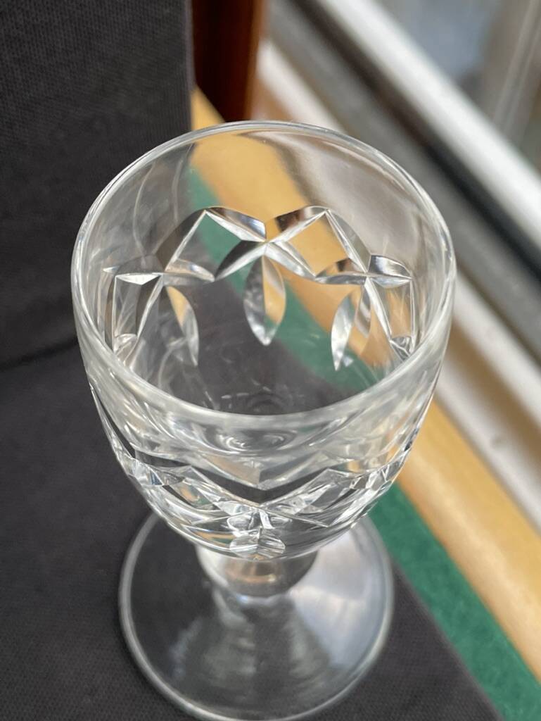 6 liquor glasses signed Waterford Crystal