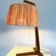 Natural Fibre & Teak Wood Table Lamp By Ib Fabiansen For Fog & Mørup, Denmark 1950S