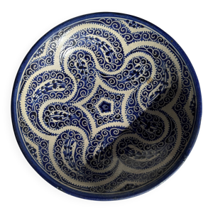 Coupe marocaine en céramique - bleu