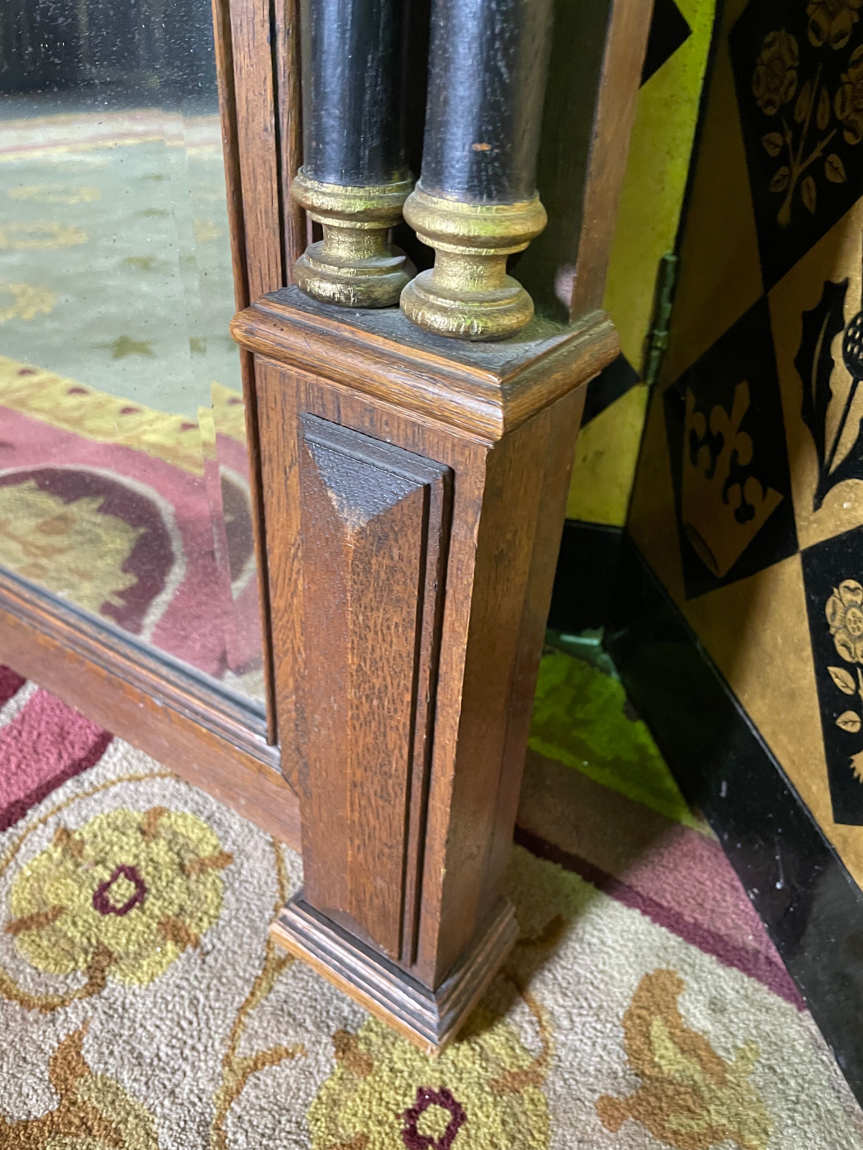 Empire style Trumeau in oak wood