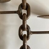 Raw beaten iron candlestick 1970
