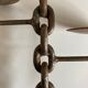 Raw beaten iron candlestick 1970