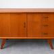 1950s/60s vintage wooden sideboard – splayed legs