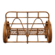 "Bretzel" vintage rattan bench – 1960s-1970s