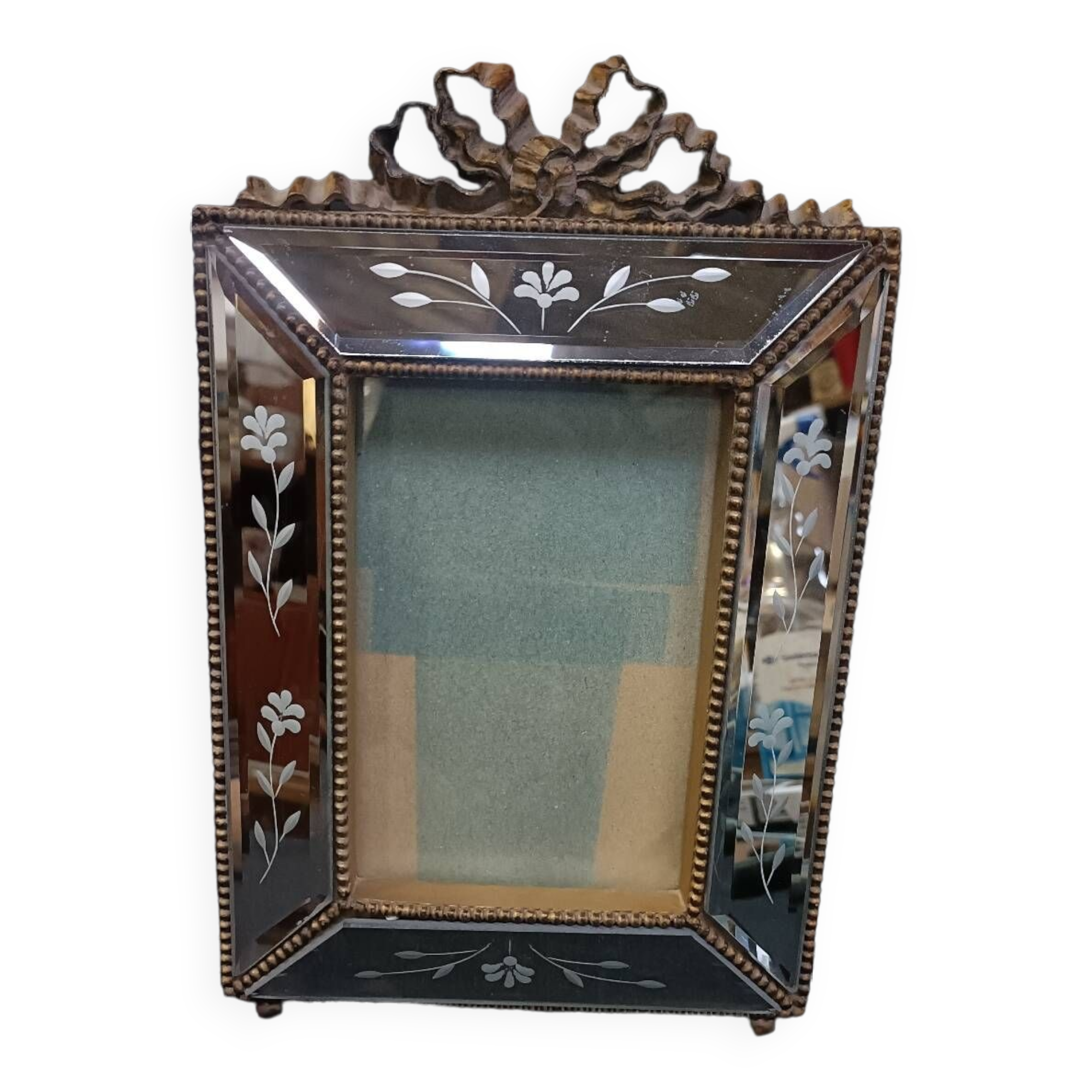 Vintage Louis XVI style frame with beveled mirrors
