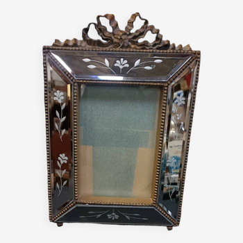Vintage Louis XVI style frame with beveled mirrors