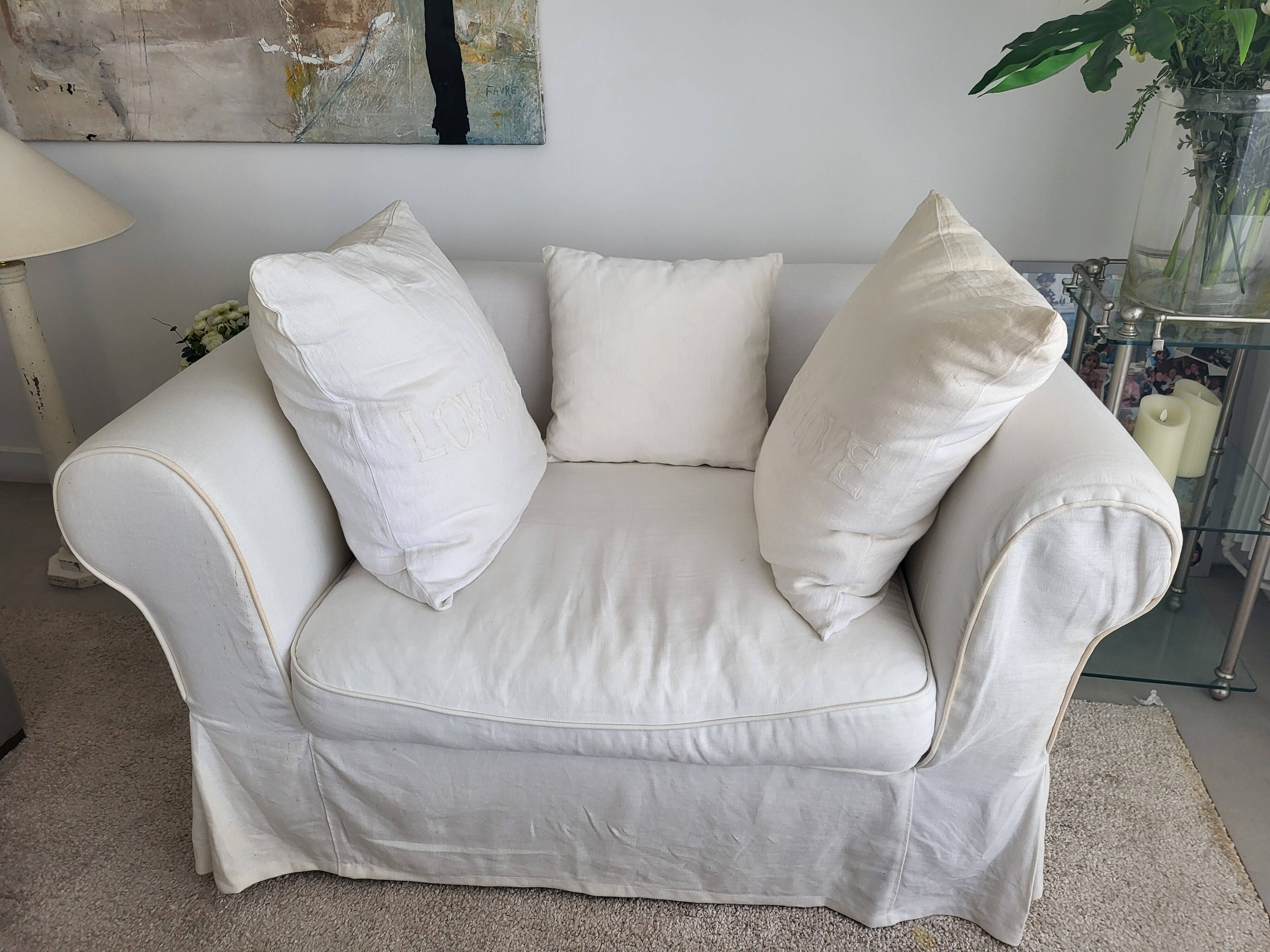 Ivory White Armchair