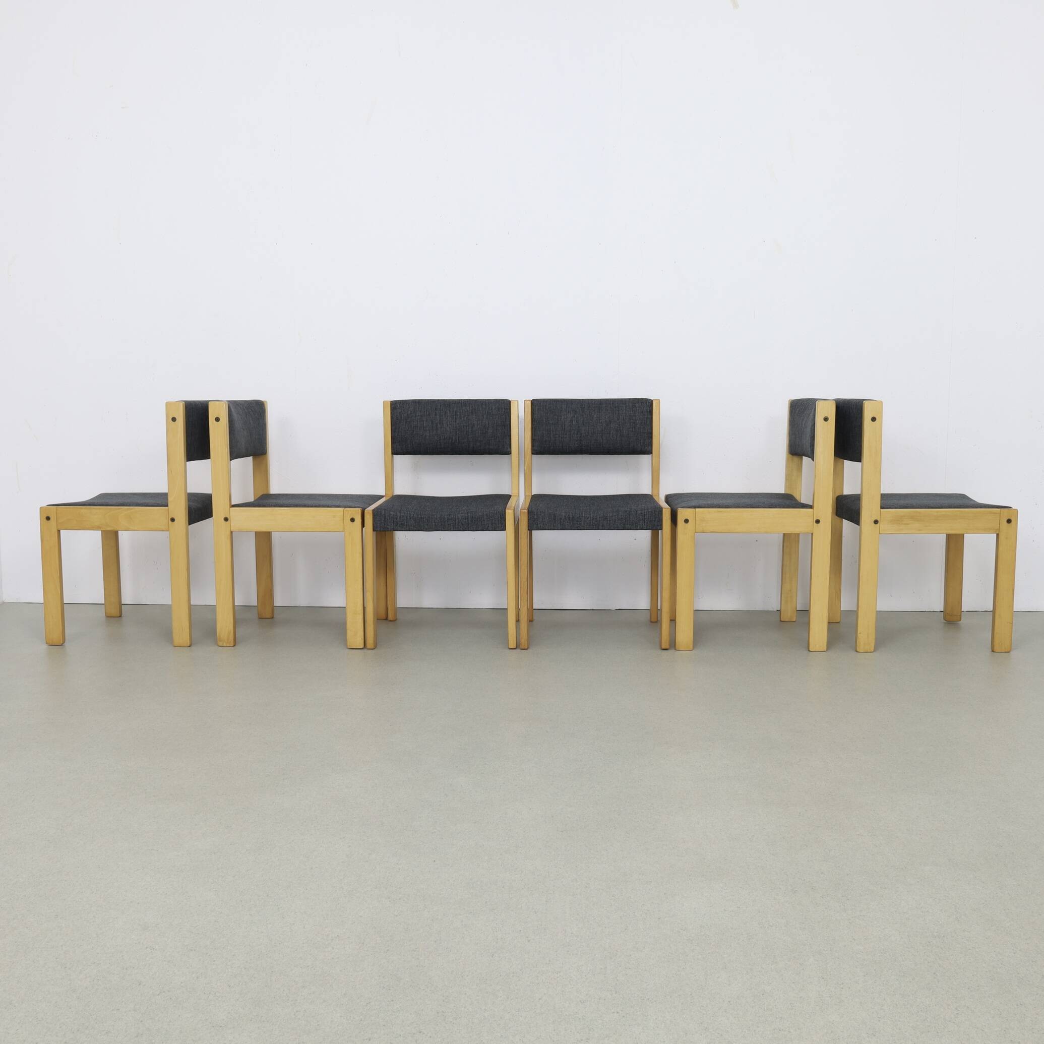 6x Dining Chair by Cees Braakman for Pastoe, 1970s NEW upholstered