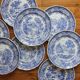 8 flat plates in earthenware "Burgenland" Villeroy and vintage Boch