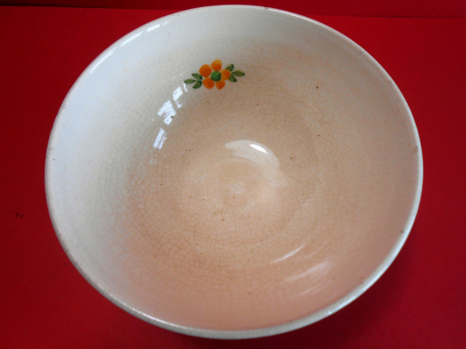 Cracked earthenware bowl Vallauris spring décor