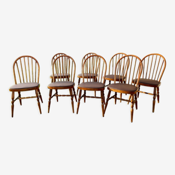 Set of 8 Baumann bistro chairs