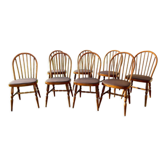 Set of 8 Baumann bistro chairs