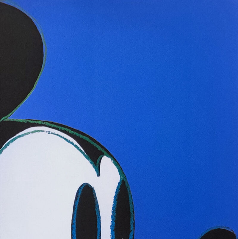 1980s andy warhol "mickey mouse" limited edition lithograph by Leo Castelli