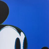 Lithographie des années 1980 Andy Warhol « Mickey Mouse » Lithographie en édition limitée par Leo Castelli