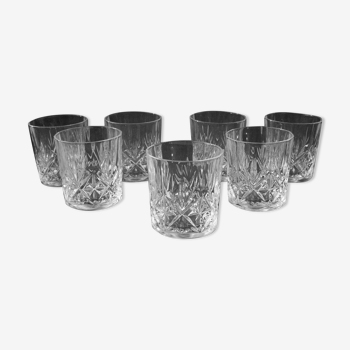 7 Crystal Whiskey Cup Glasses