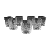 7 Verres Gobelets à Whisky en cristal