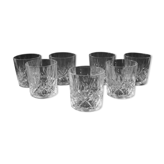 7 Verres Gobelets à Whisky en cristal