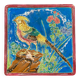 Trivet in cloisonné enamel from Longwy - pheasant design