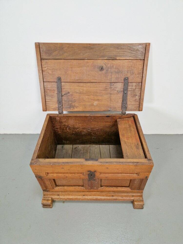 Antique Brutalist Chest in Oak, 1800