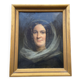 Oil painting on canvas 1850 victor darjou french portrait paint