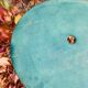 Table de jardin vintage verte