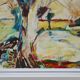 Modern Abstract Landscape, Oil on Canvas, Signed, Belgium, 1982