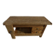 Large workbench with press, 2 drawers and storage tray - Totally sanded and varnished