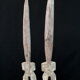 Pair of Adan Fetishes on Bases - Ghana, African Tribal Ethnic Art