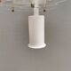 Small Space Age hanging lamp made of plexiglass. Denmark 1980s
