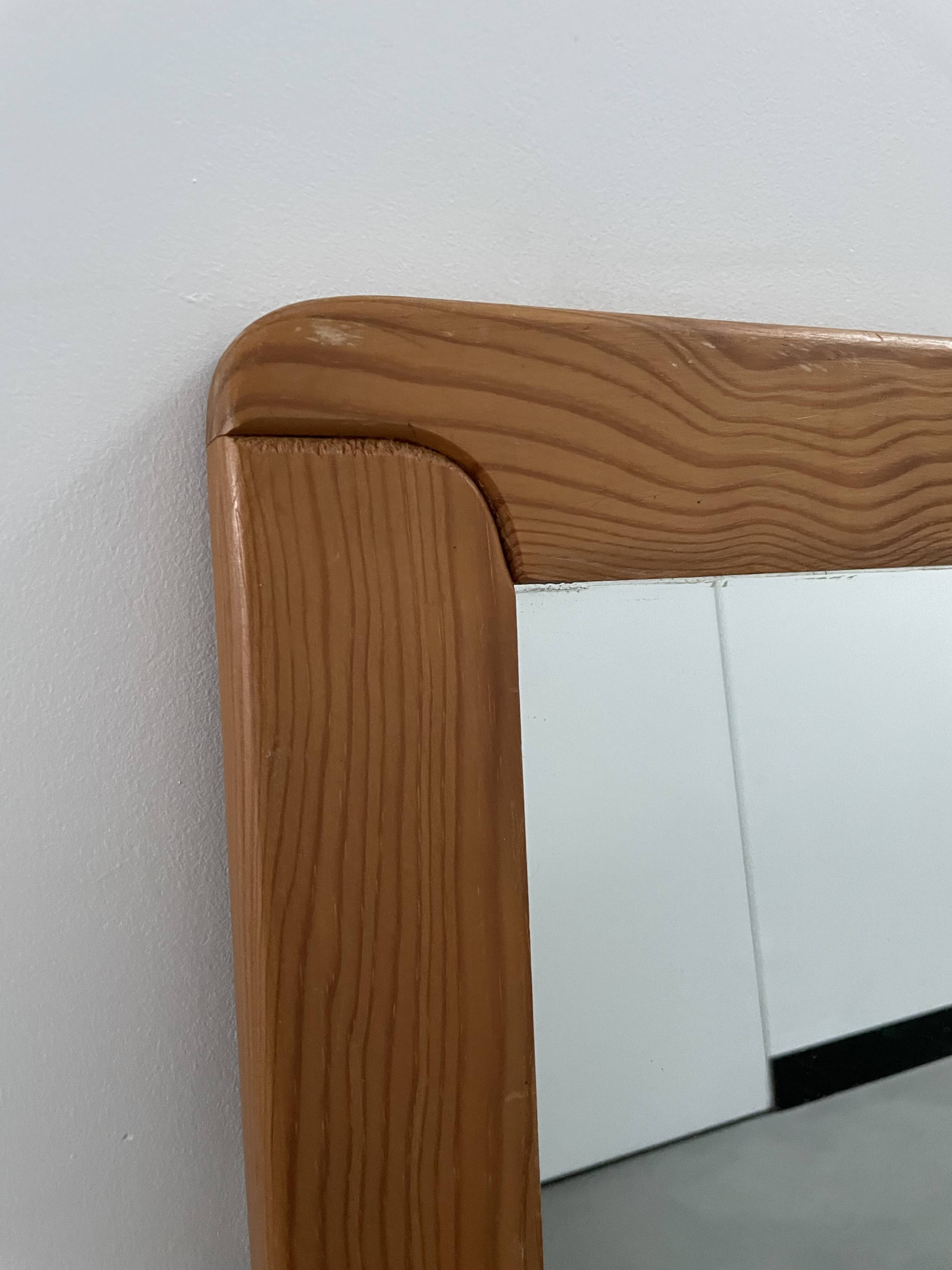 80s Regain pine mirror