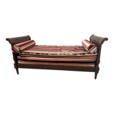 Banquette lit de repos de style Louis XVI en acajou XIX siècle
