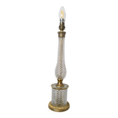 Cut crystal lamp with a gilded bronze mount, early 20th century.