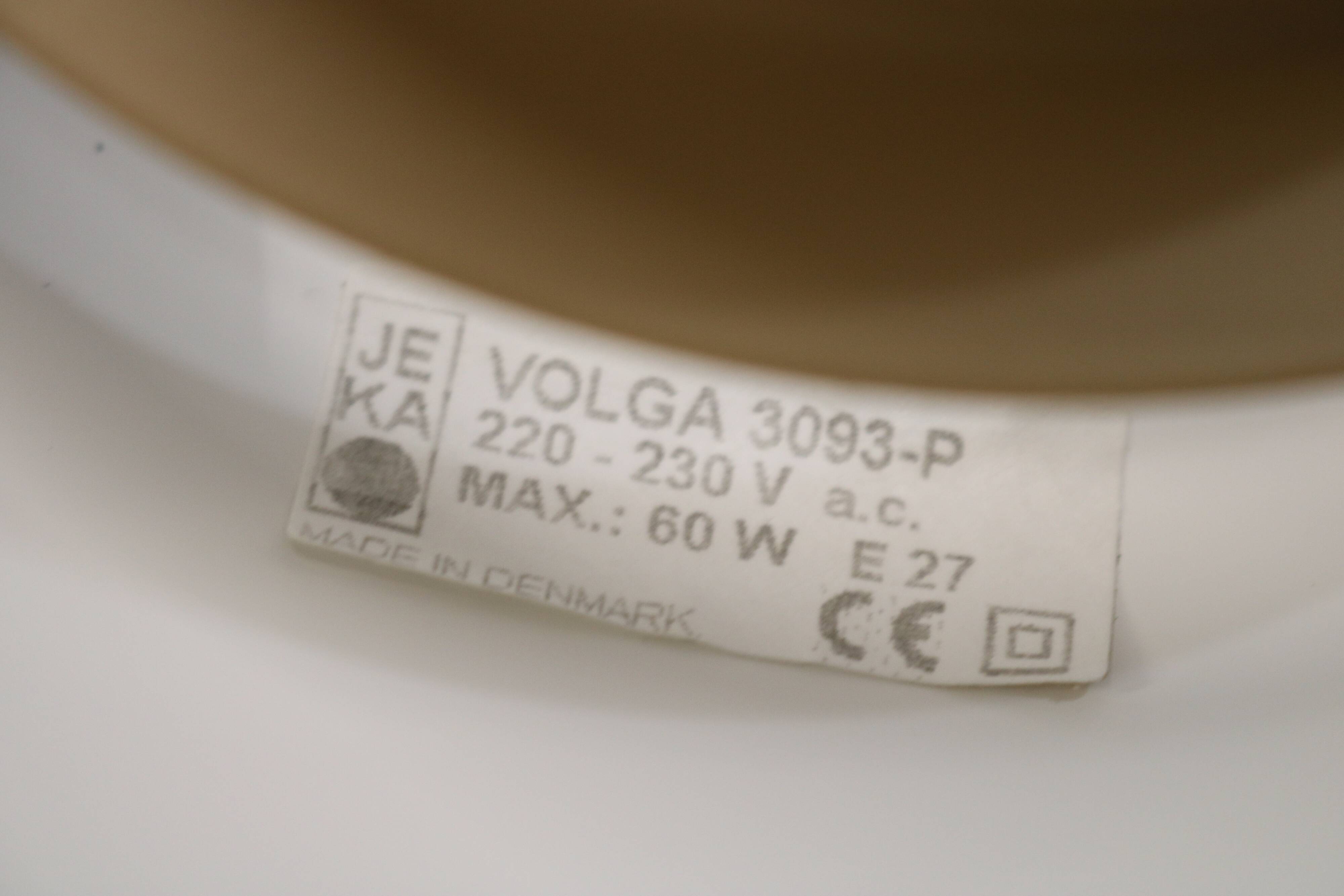 Vintage Jeka Metaltryk Volga Lamp: Fully restored - Danish Modern Design