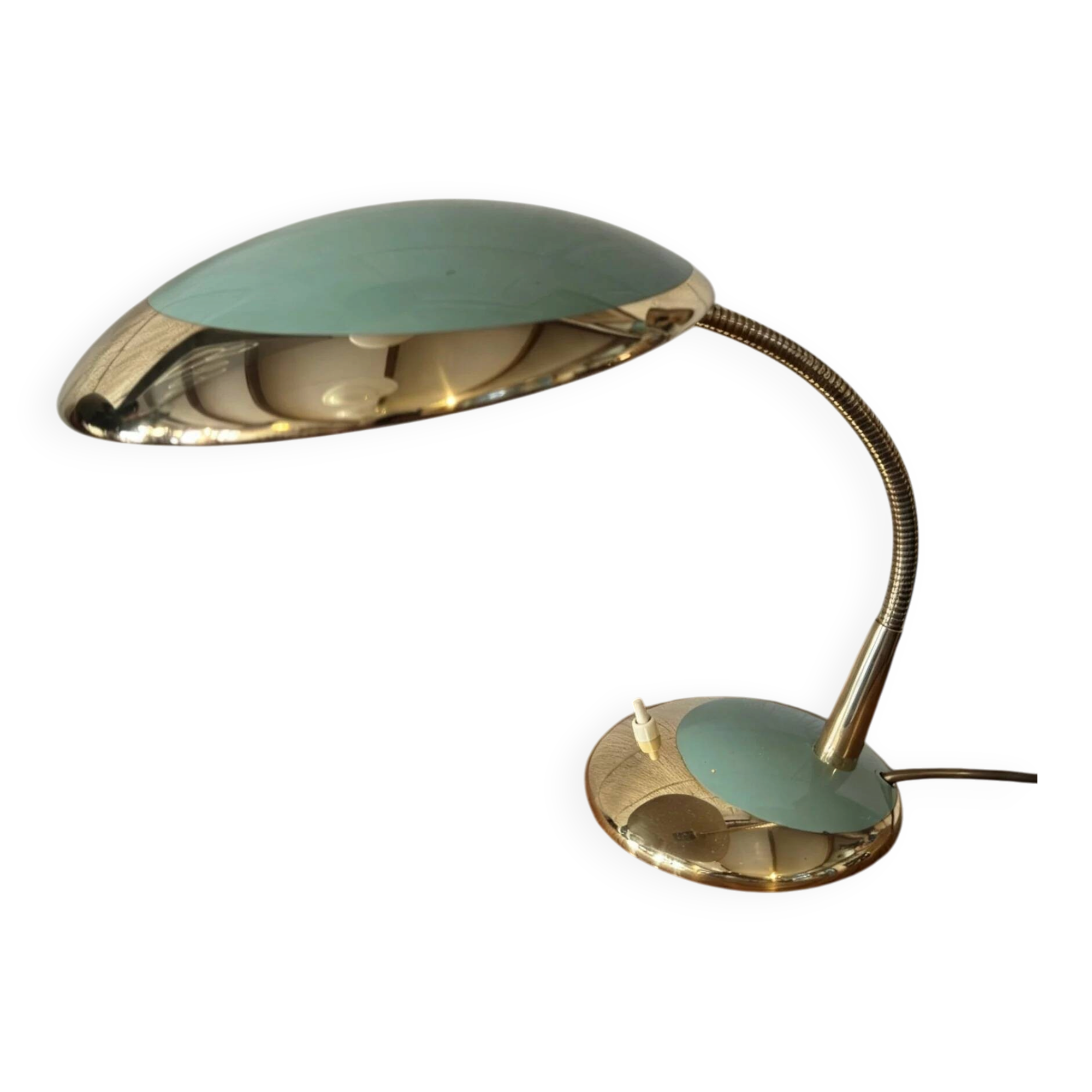 Lampe de table à col de cygne des années 1950 par Hala