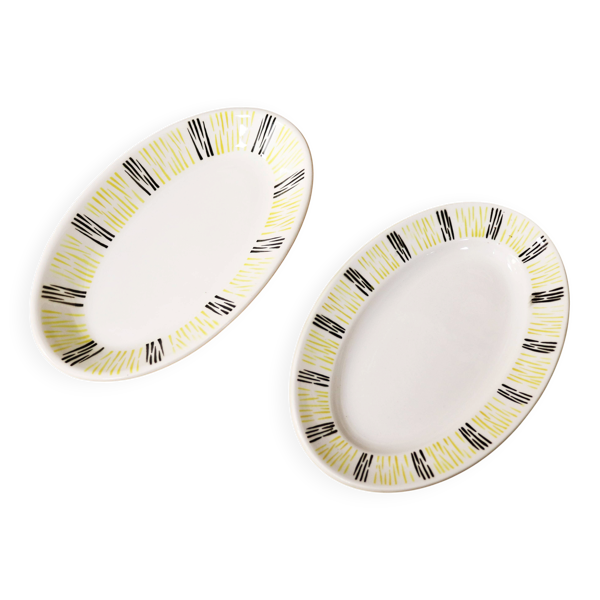 Lot 2 petits plats de service