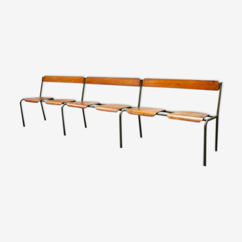 Mullca Grand Industrial Bench, France, 1950s