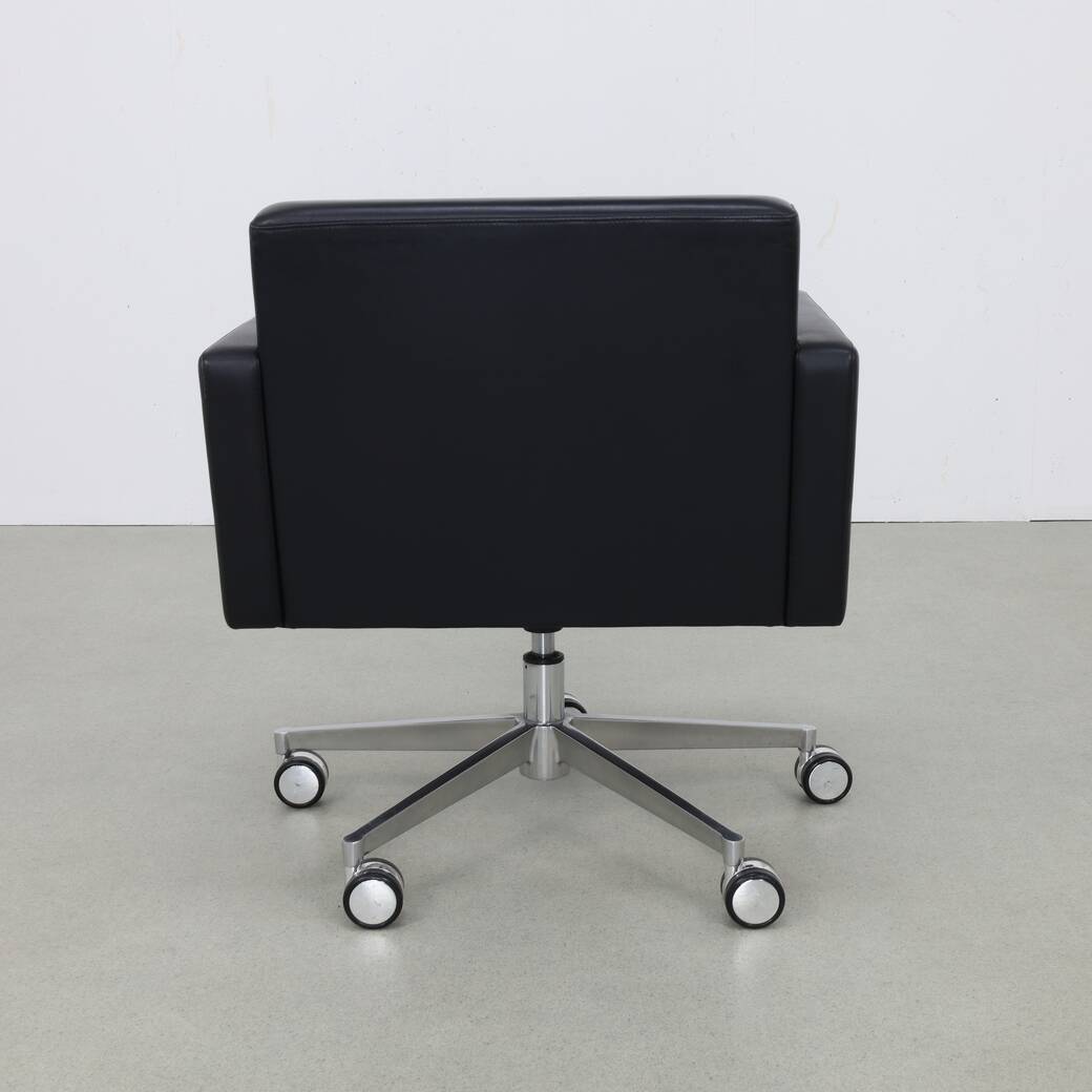 Lounge Chair Leather and Chrome by Poltrona Frau, 1990s