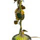 Stylized floral lamp in painted sheet