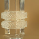 Lot 4 glasses with crystal foot Lalique Argos art deco 1930