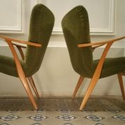 Scandinavian Wing Chair 50s 60s