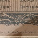 "La Soirée D'Hyver" original colour engraving of 1774