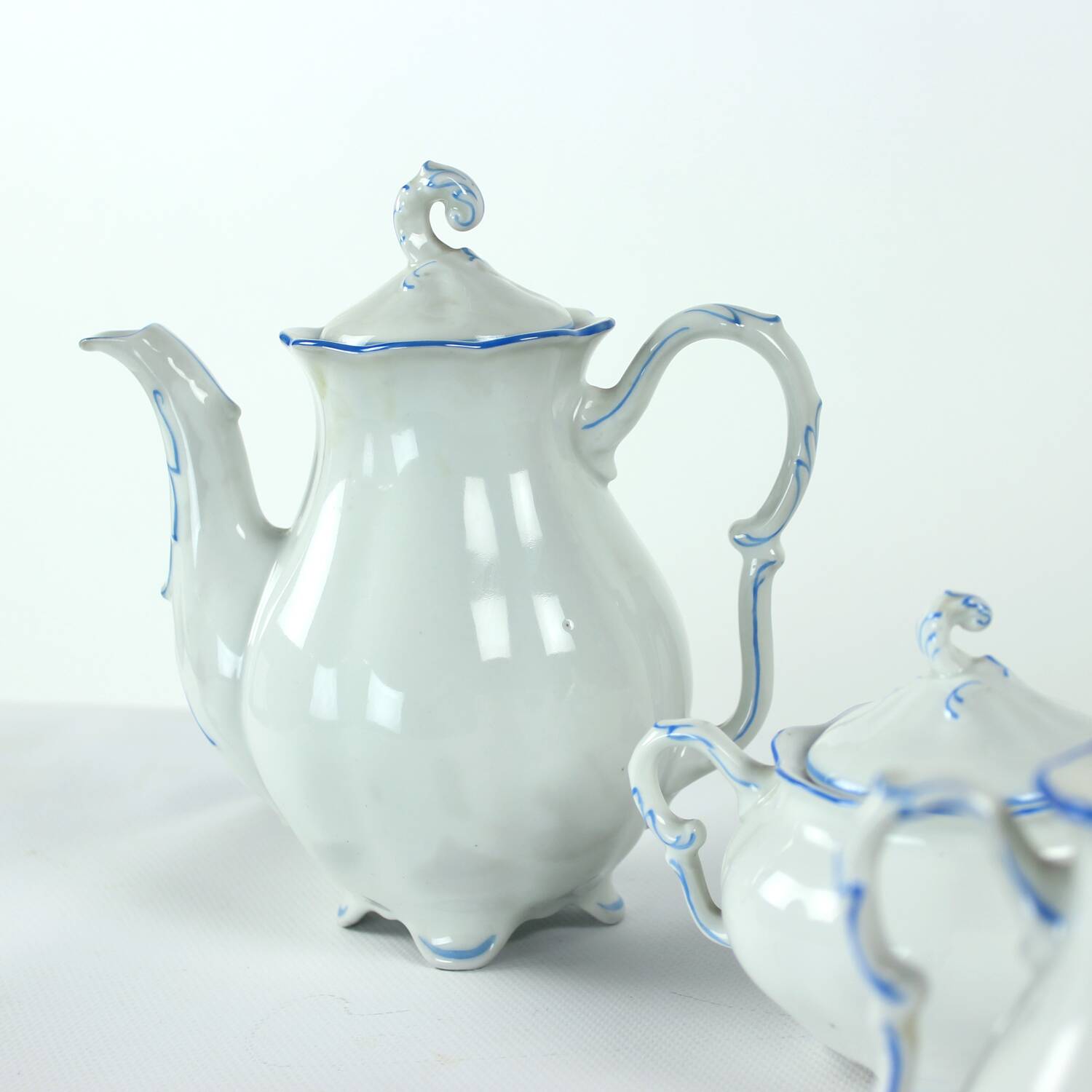 Tea / Coffee Porcelain Set By Pirkenhammer Brezova, 1950s