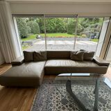 Moroso Lowland leather sofa