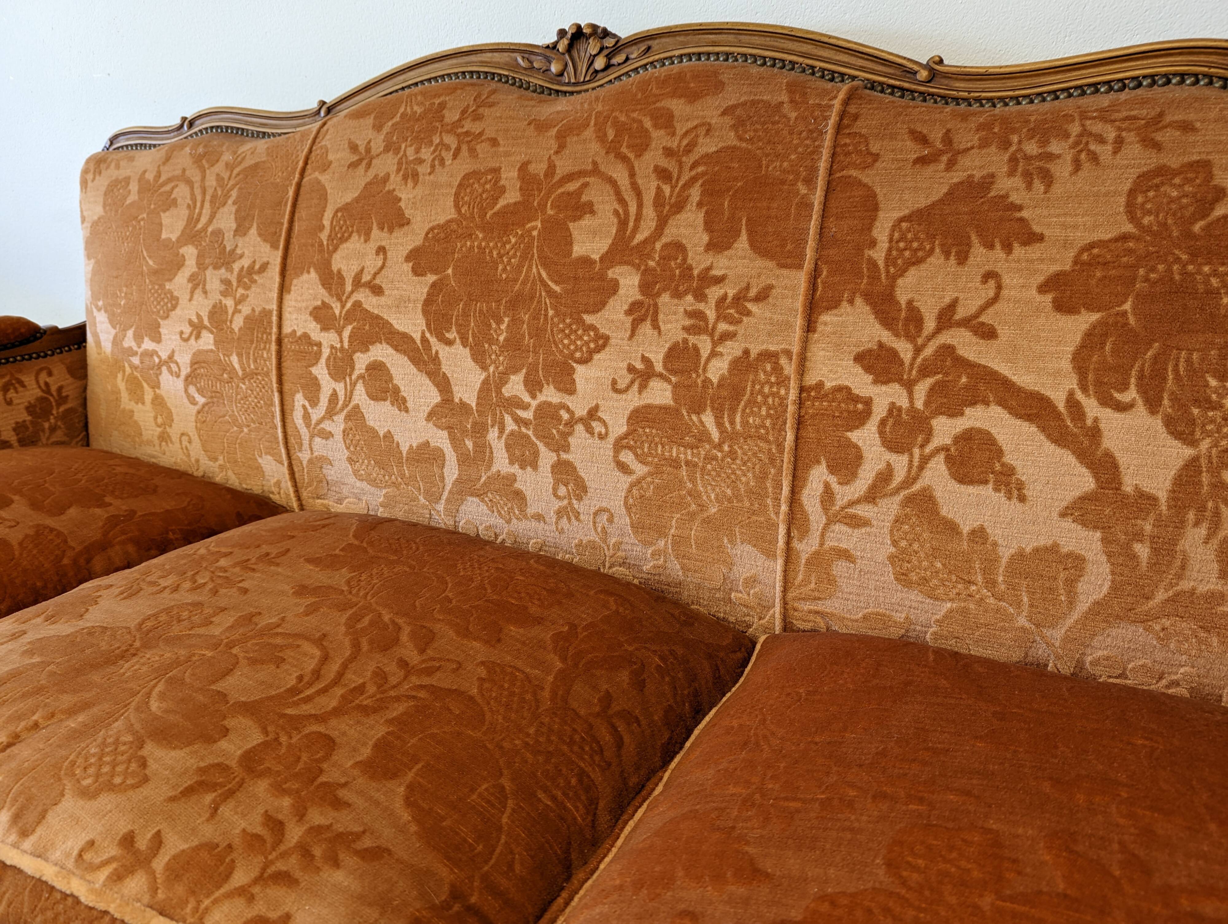 Three-seater sofa Louis XV style