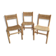 3 Pierre Gautier-Delaye chairs. Vergnères 1960s edition