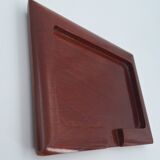 Small card holder tray in hollowed solid mahogany circa 1960 (dlg Noll) C in Paris