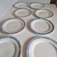 Set of 14 Terre de fer Salins plates, Castellane model