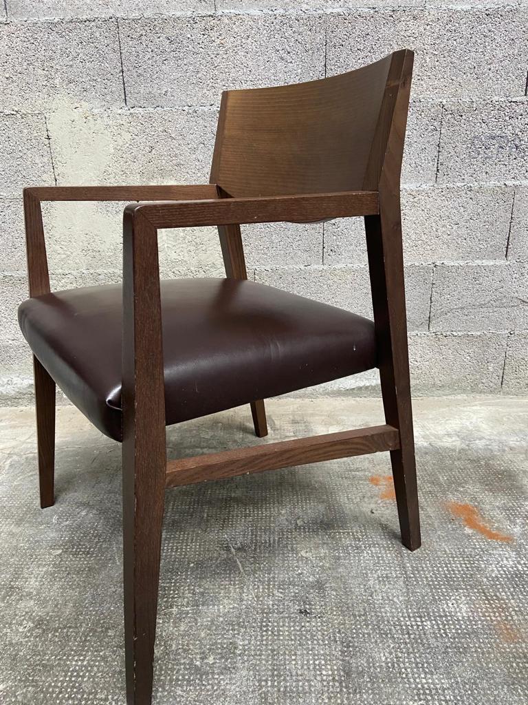 Pair of vintage Scandinavian style armchairs Natuzzi, Italy 1990s