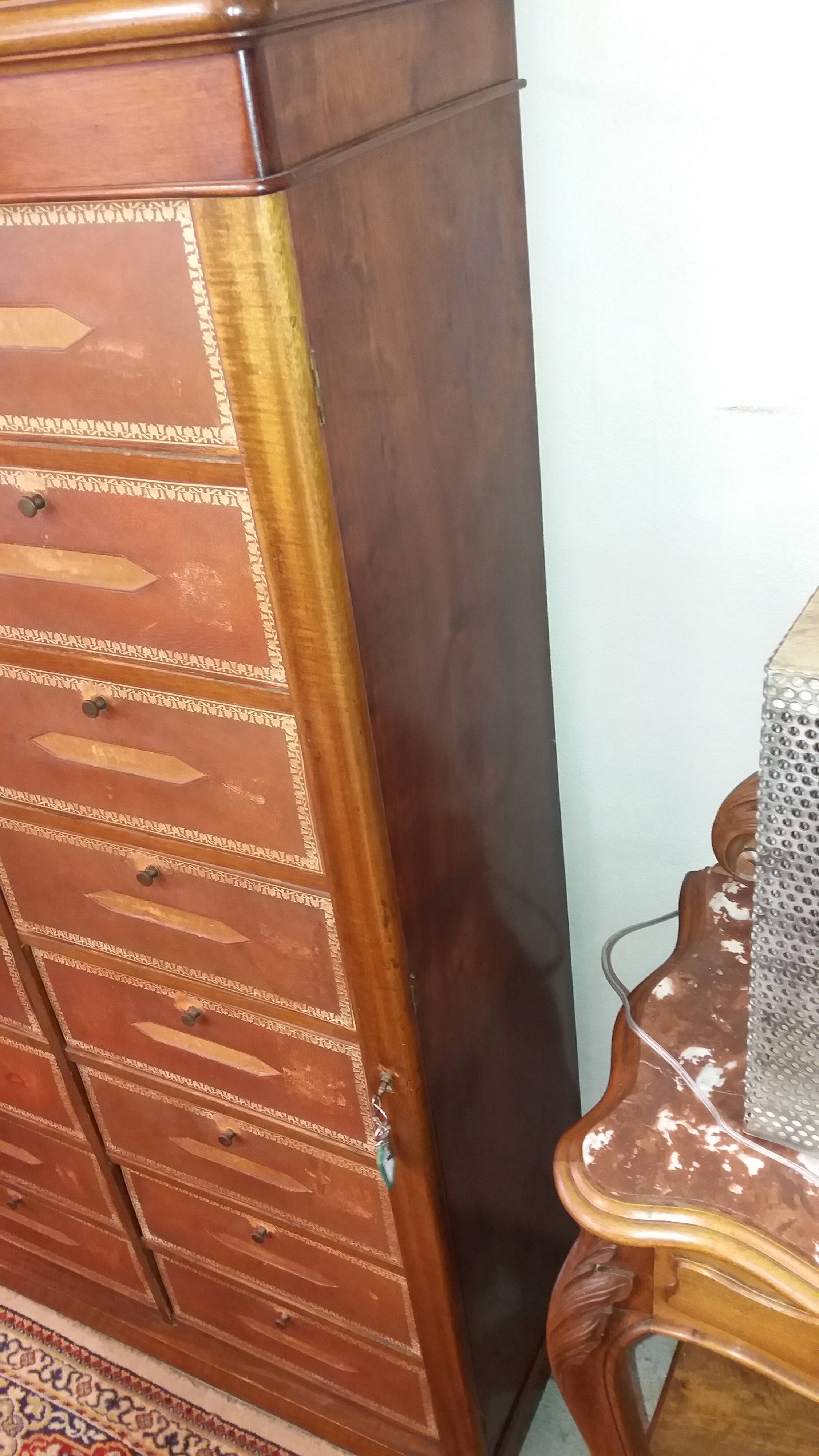 Louis Philippe walnut cardboard box