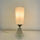 Opaline glass tulip lamp, 1950s, vintage